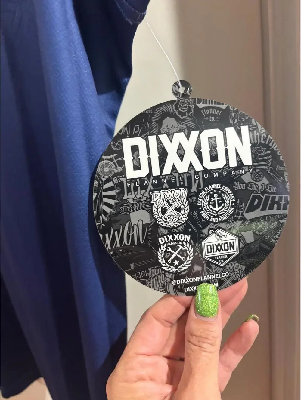 Dixxon Flannel Company Tank Top Large Blue Graphic Logo Athletic Streetwear NWT - Picture 3 of 5